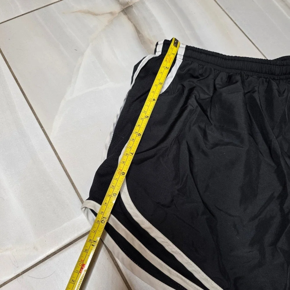 Nike Womens Dri-FIT Running‎ Shorts Black White Trim Mesh Panels Large L W4